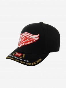 Бейсболка MITCHELL NESS HHSS6565-DRWYYPPPBLCK Detroit Red Wings NHL (черный), Черный