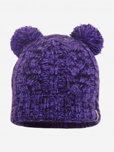 Водонепроницаемая детская шапка DexShell Kid's Beanie Cable Twin Pompom, Фиолетовый