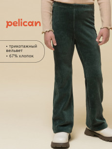 Брюки для девочек Pelican, Зеленый