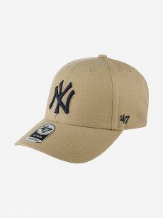 Бейсболка 47 BRAND B-MVP17WBV-KHA New York Yankees MLB (бежевый), Бежевый