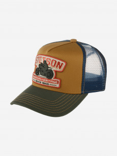 Бейсболка с сеточкой STETSON 7761173 TRUCKER CAP MOTORCYCLE (оливковый), Мультицвет