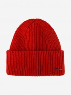 Шапка с отворотом STETSON 8599382 BEANIE WOOL (красный), Красный