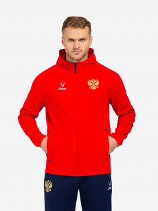 Худи на молнии Jogel NATIONAL Essential Hooded FZ Jacket, цвет красный, Красный