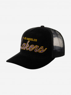 Бейсболка с сеточкой MITCHELL NESS HHSS6002-LALYYPPPBLCK Los Angeles Lakers NBA (черный), Черный