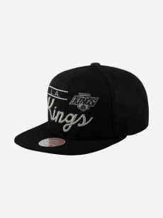 Бейсболка с прямым козырьком MITCHELL NESS 6HSSLD21213-LAKBLCK Los Angeles Kings NHL (черный), Черный