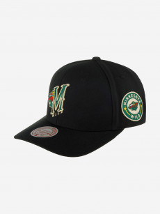 Бейсболка MITCHELL NESS HHSS6644-MWIYYPPPBLCK Minnesota Wild NHL (черный), Черный