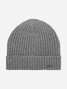 Шапка с отворотом STETSON 8599211 BEANIE CASHMERE (серый), Серый