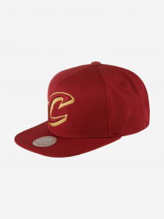 Бейсболка с прямым козырьком MITCHELL NESS HHSS3256-CCAYYPPPDKRD Cleveland Cavaliers NBA (малиновый), Мультицвет