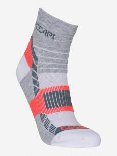 Носки Accapi Running Coolmax Gray/Scarlet, Серый