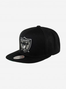 Бейсболка с прямым козырьком MITCHELL NESS HHSS4538-ORAYYPPPBLCK Oakland Raiders NFL (черный), Черный