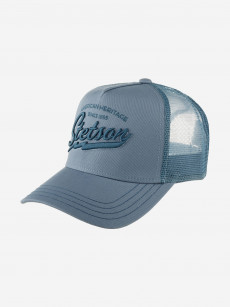 Бейсболка с сеточкой STETSON 7751171 TRUCKER CAP AMERICAN HERITAGE CLASSIC (голубой), Голубой