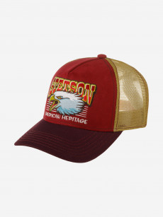 Бейсболка с сеточкой STETSON 7761128 TRUCKER CAP EAGLE HEAD (малиновый), Мультицвет