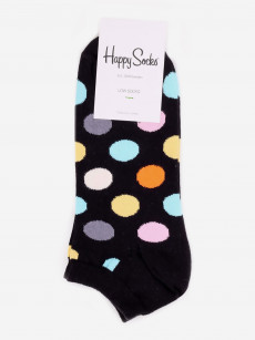 Носки с рисунками Happy Socks, Low Big Dot Black, Черный