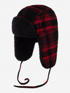 Шапка ушанка STETSON 9290305 BOMBER CAP SHADOW PLAID (красный), Красный