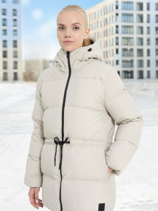 Пуховик женский Jack Wolfskin Kirschallee, Бежевый