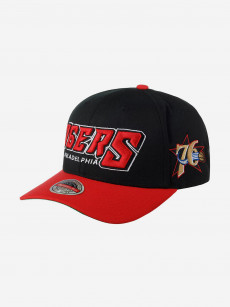 Бейсболка MITCHELL NESS HHSS4781-P76YYPPPBLCK Philadelphia 76Ers MLB (черный), Черный