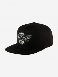 Бейсболка с прямым козырьком MITCHELL NESS HHSS7357-LAKYYPPPBLCK Los Angeles Kings NHL (черный), Черный