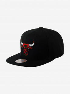 Бейсболка с прямым козырьком MITCHELL NESS 6HSSDX21129-CBUBLCK Chicago Bulls NBA (черный), Черный