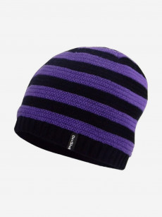 Водонепроницаемая детская шапка DexShell Children Beanie Stripe, Фиолетовый