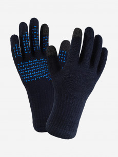 Водонепроницаемые мужские перчатки Dexshell ThermFit 3. 0 Gloves для охоты, рыбалки и спорта, Синий