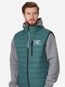 Жилет мужской Alaskan Juneau Vest Green утепленный стеганый, Зеленый