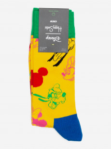 Носки с рисунками Happy Socks x Disney, All Smiles, Желтый