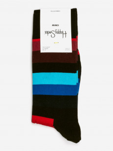 Носки с рисунками Happy Socks, Stripe Black Red, Черный