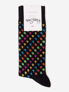 Носки с рисунками Happy Socks, Happy Multicolor, Черный