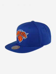 Бейсболка с прямым козырьком MITCHELL NESS HHSS3256-NYKYYPPPBLUE New York Knicks NBA (синий), Синий