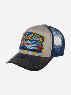 Бейсболка с сеточкой STETSON 7766101 TRUCKER CAP MUSTANG (белый), Белый