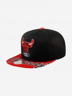 Бейсболка с прямым козырьком MITCHELL NESS 6HSSMM19455-CBUBKRD Chicago Bulls NBA (черный), Черный