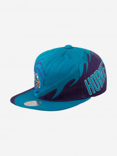 Бейсболка с прямым козырьком MITCHELL NESS HMUS4319-CHOYYPPPTEAL Charlotte Hornets NBA (голубой), Голубой