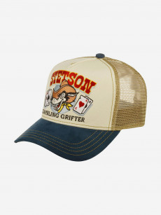 Бейсболка с сеточкой STETSON 7751191 TRUCKER CAP GAMBLING GRIFTER (синий), Синий