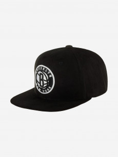 Бейсболка с прямым козырьком MITCHELL NESS HHSS7359-BNEYYPPPBLCK Brooklyn Nets NBA (черный), Черный