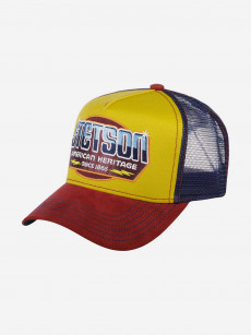 Бейсболка с сеточкой STETSON 7751189 TRUCKER CAP AMERICAN HERITAGE MASTER (желтый), Желтый