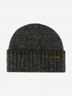 Шапка с отворотом STETSON 8599391 BEANIE DONEGAL WOOL (серый), Серый