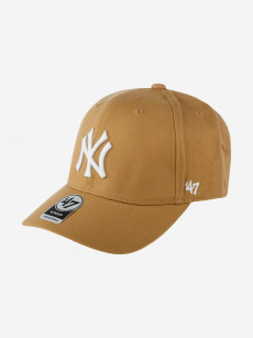 Бейсболка 47 BRAND B-MVPSP17WBP-QLA New York Yankees MLB (коричневый), Коричневый