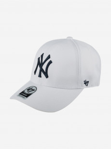 Бейсболка 47 BRAND B-MVP17WBV-WHF New York Yankees MLB (белый), Белый