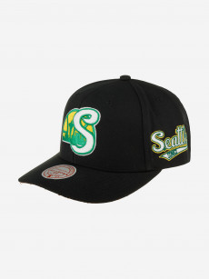 Бейсболка MITCHELL NESS HHSS6278-SSUYYPPPBLCK Seattle Supersonics NBA (черный), Черный