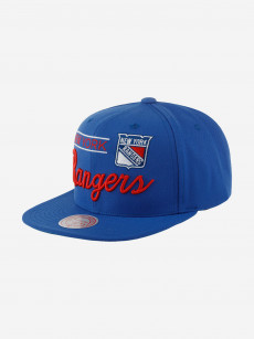 Бейсболка с прямым козырьком MITCHELL NESS 6HSSLD21213-NYABLUE New York Rangers NHL (синий), Синий