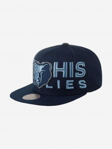 Бейсболка с прямым козырьком MITCHELL NESS HHSS7646-MGRYYPPPNAVY Memphis Grizzlies NBA (синий), Синий