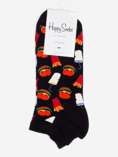 Носки с рисунками Happy Socks, Low Hamburger, Черный