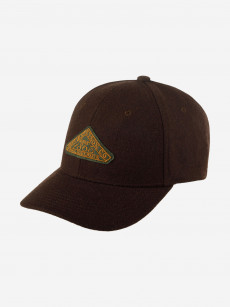 Бейсболка STETSON 7720104 BASEBALL CAP VINTAGE LOGO PATCH WOOL (коричневый), Коричневый