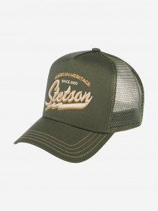 Бейсболка с сеточкой STETSON 7751171 TRUCKER CAP AMERICAN HERITAGE CLASSIC (оливковый), Мультицвет