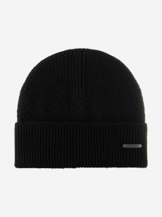 Шапка с отворотом STETSON 8599396 BEANIE MERINO WOOL (черный), Черный