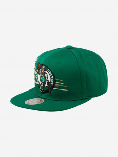 Бейсболка с прямым козырьком MITCHELL NESS 6HSSSH21230-BCEKYGN Boston Celtics NBA (зеленый), Зеленый