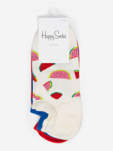 Носки с рисунками Happy Socks, Low 3 Pack, Белый