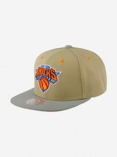 Бейсболка с прямым козырьком MITCHELL NESS 6HSSMM21093-NYKTAN1 New York Knicks NBA (бежевый), Бежевый