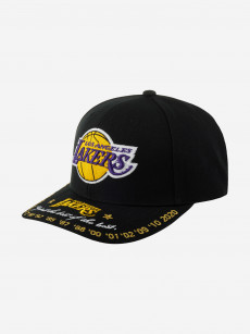 Бейсболка MITCHELL NESS HHSS6268-LALYYPPPBLCK Los Angeles Lakers NBA (черный), Черный