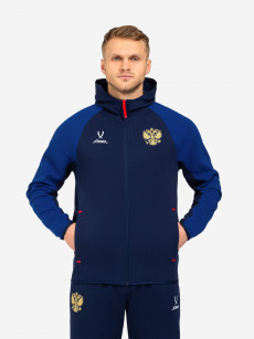 Худи на молнии Jogel NATIONAL Essential Hooded FZ Jacket, цвет темно-синий, Синий